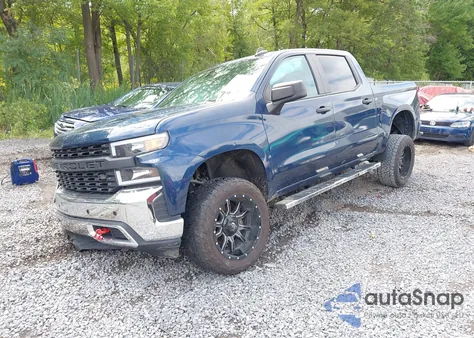 2020 Chevrolet Silverado 4Wd Short Bed Custom Trail Boss z USA, uszkodzony, nr VIN 1GCPYCEH5LZ247585